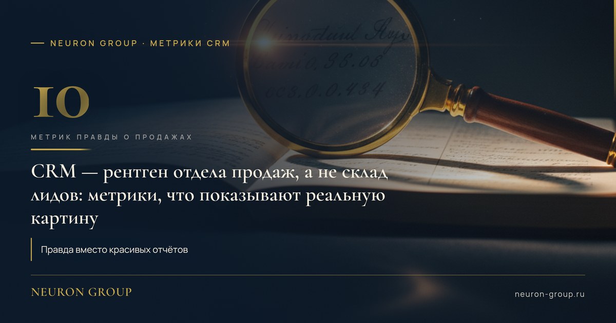 10 метрик в CRM, которые покажут правду об отделе продаж