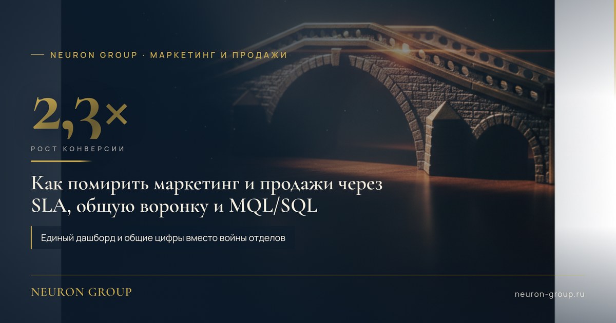 Маркетинг и продажи в 2026: как помирить через SLA