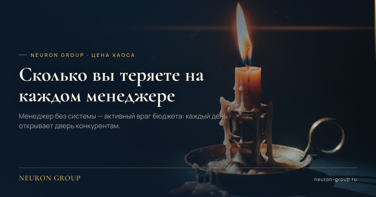 Сколько вы теряете на каждом менеджере без системы