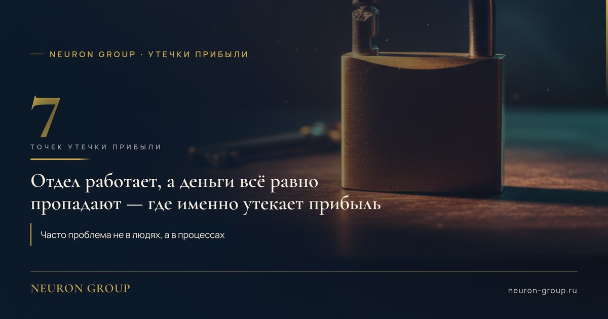 7 точек утечки прибыли в отделе продаж