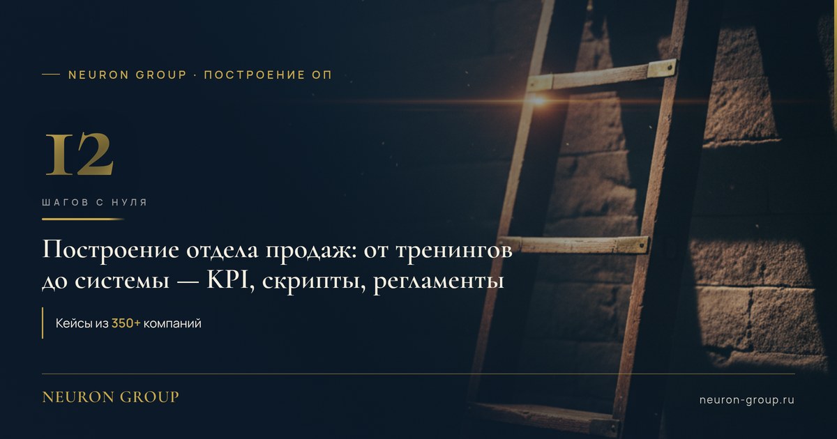 Построение отдела продаж с нуля: 12 шагов